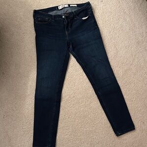 Hollister Women's Deep Indigo Skinny Jeans